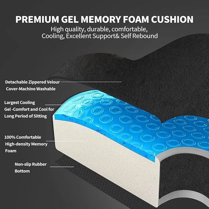 Road Relief Gel Seat (Memory Foam)