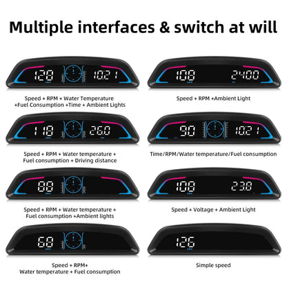 Universal OBD2 GPS HUD: All-Vehicle Smart Display