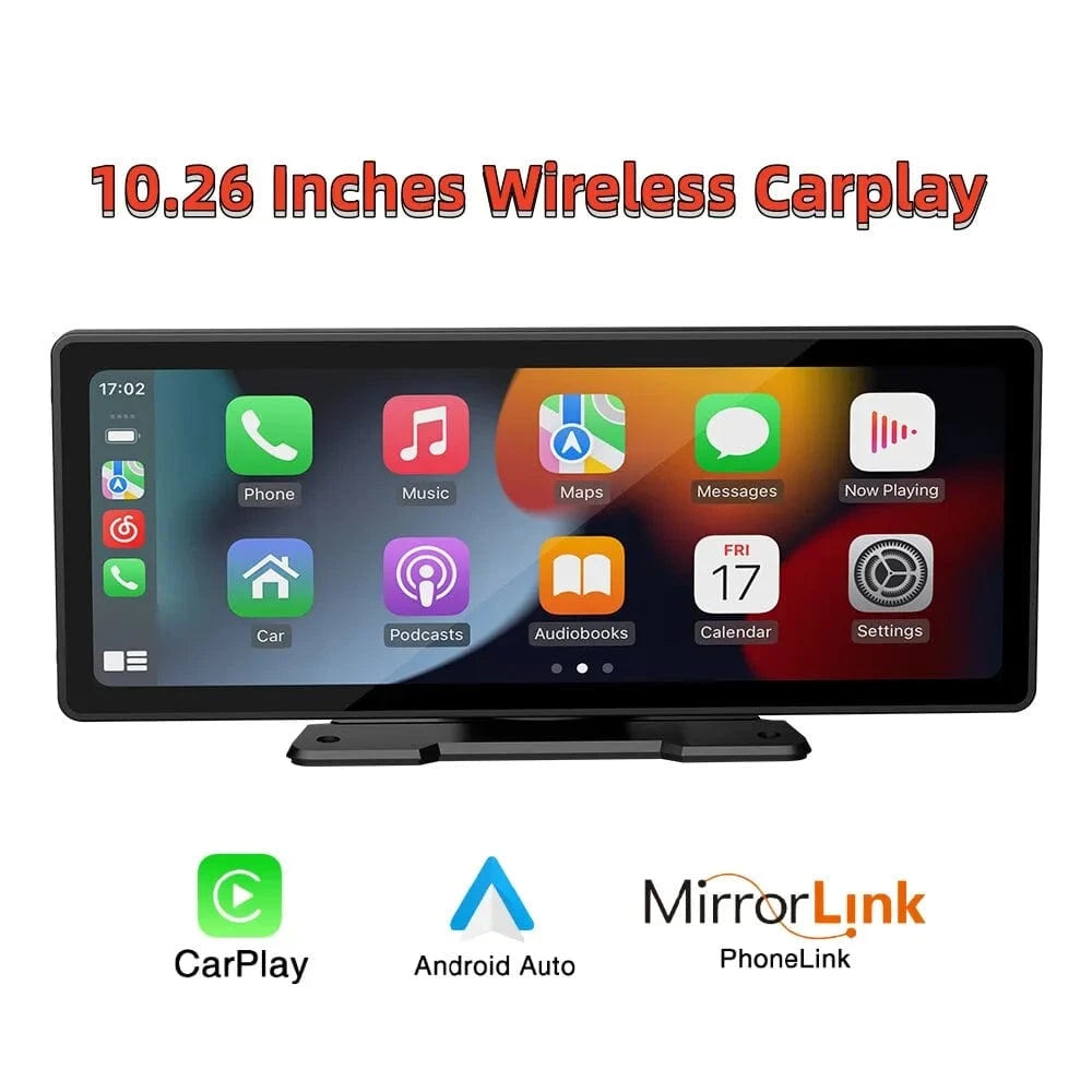 Universal 10.26” Screen Car Radio Multimedia WIFI Video Player Wireless Carplay Screen for Apple or Android