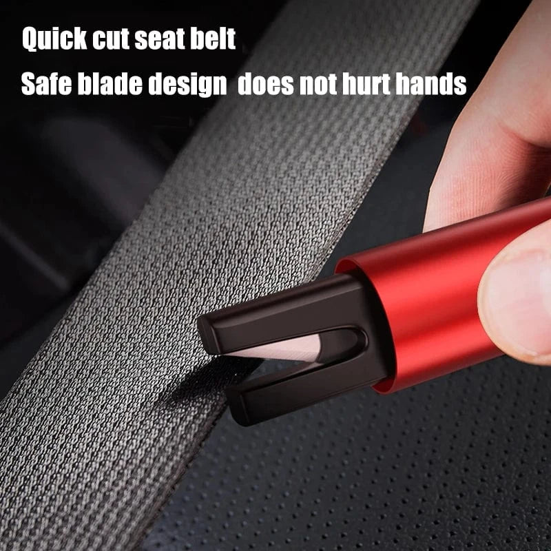 Emergency Car Safety Hammer & Seat Belt Cutter - Gear - Genius