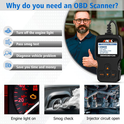 Full Diagnostic OBD2 Scanner - Gear - Genius