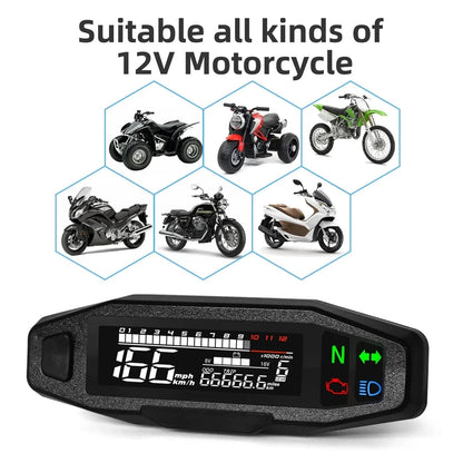 MotoGauge Pro: Universal Motorcycle Dashboard - Gear - Genius