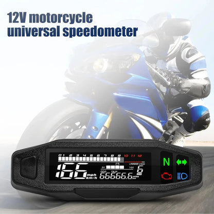 MotoGauge Pro: Universal Motorcycle Dashboard - Gear - Genius