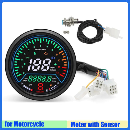 MotoMaster 12000R Tachometer & Speedometer - Gear - Genius