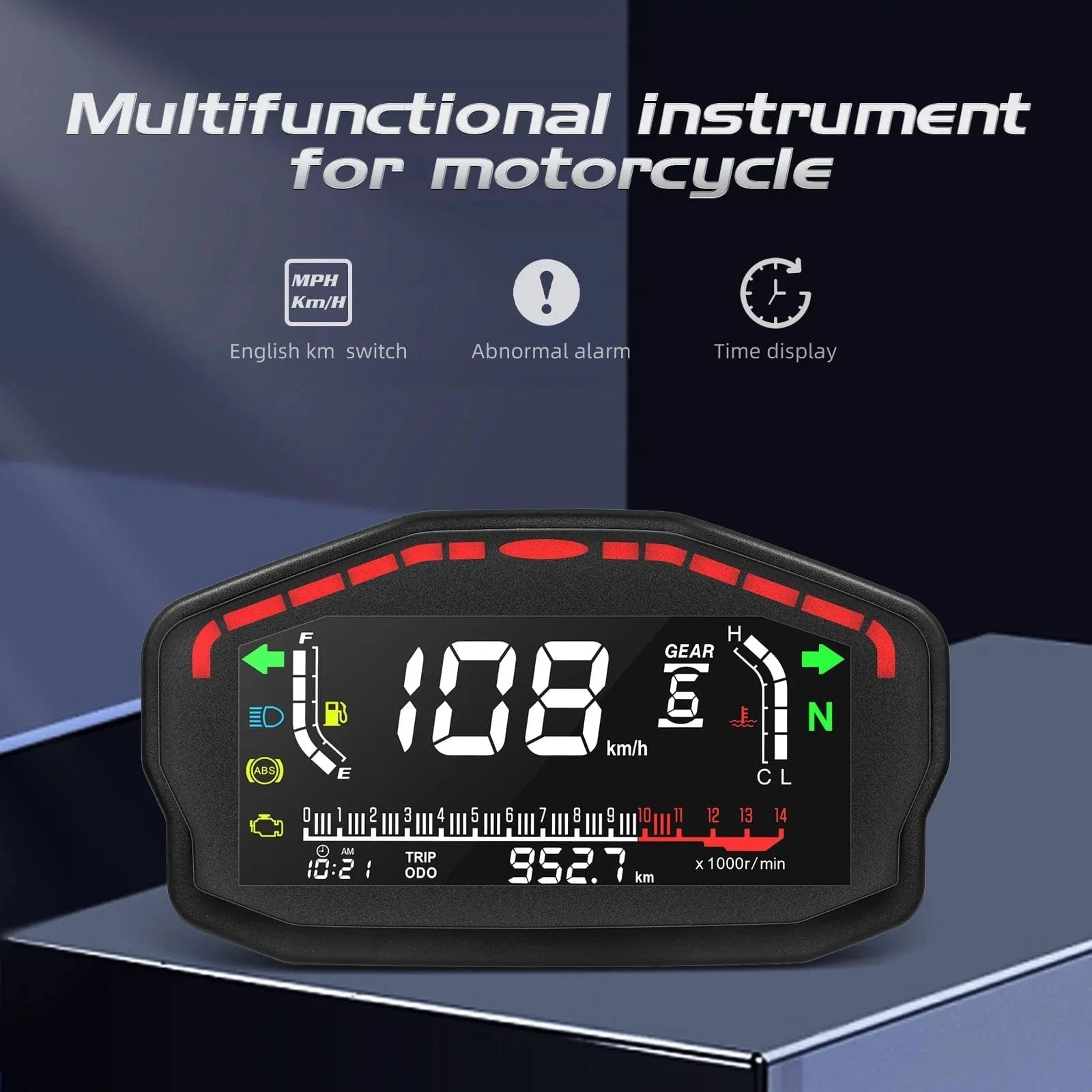 MotoRider Dynamic Dashboard - Gear - Genius