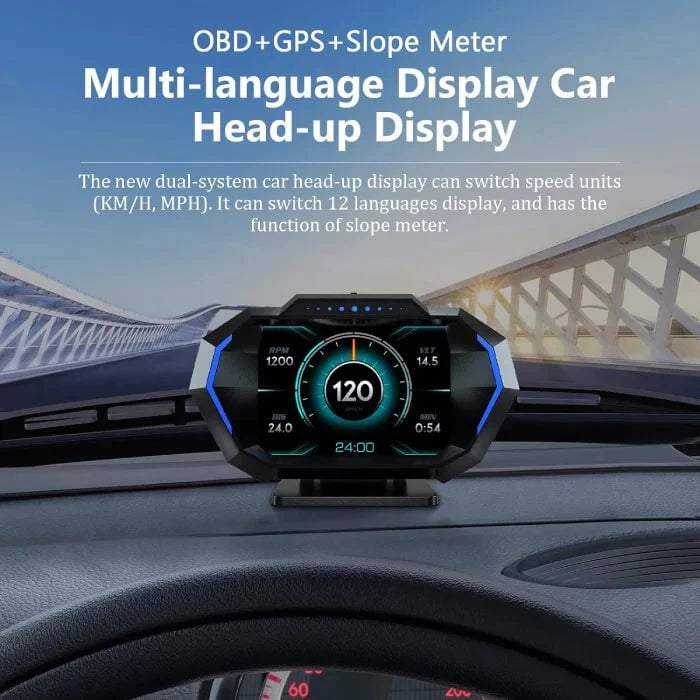 SmartVision Head-Up Display (OBD2 + GPS P24)